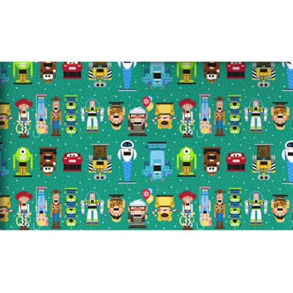 Hallmark Wrapping Paper Christmas Pixar Character Nutcrackers Green 70 sq ft Jum - Picture 1 of 6